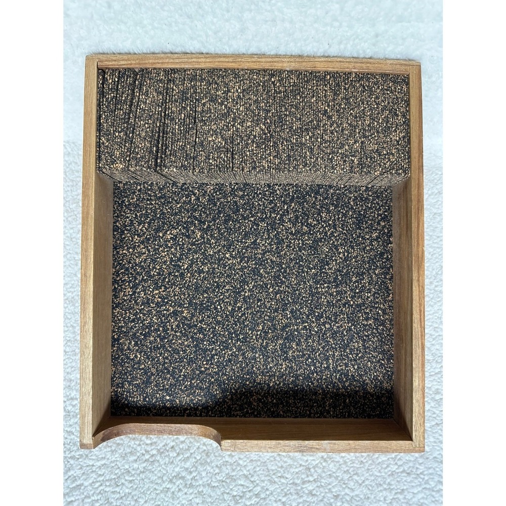 Wood Cork-Lined In-Drawer Knife Organizer Tray For Sharp Knives